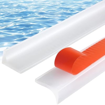 Transparante Zelfklevende Siliconen Waterstopper 200 cm x 20 mm voor Douche, Badkamer en Keuken - Doucheafdichting en Rubberlip voor Optimale Waterbescherming