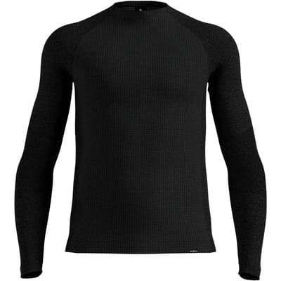 Odlo 112302 Seamless Performance Wool Lange Mouwen Basislaag Zwart 2XL Man