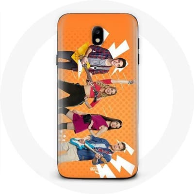 Hoesje - Samsung - Galaxy J3 2017 - Flexibel - Oranje - Volg je dromen komedie lied