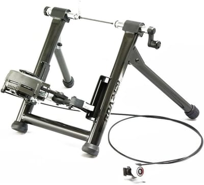 Fietstrainer - Hometrainer - Thuis fietsen - Velgaandrijving - Tot 29 inch - Zwart