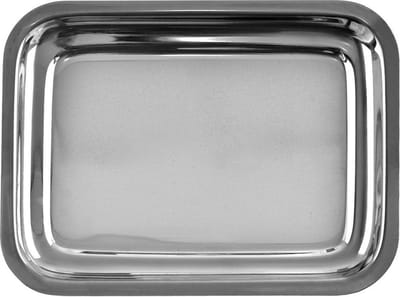 Dienblad Edelstaal Rechthoekige 21,5x16,5 cm - Serveer Plateau - Serveerplateau