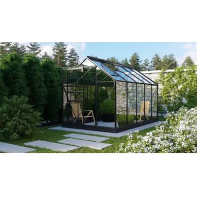Vitavia Tuinkas Planet 6200 - Veiligheidsglas 3mm - Zwart - 195x321x207cm