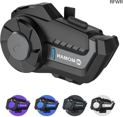RFWR® Draadloze Motorfiets Intercom Headset met 5.1 Communicatiesysteem en FM-Radio