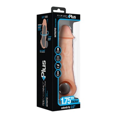 Blush Performance plus Intrepid 2 inch siliconen Penis Xtender Penisvergroter - beige