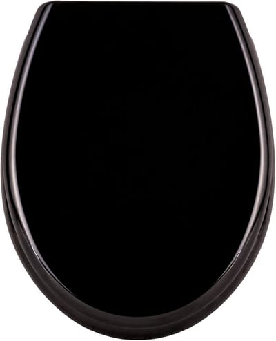 Comfortabele Zwarte Toiletbril Met Softclose En Anti-bacteriële Bescherming