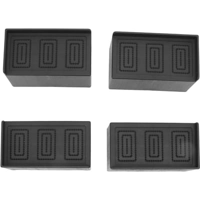 Rehausseurs de Meubles Rectangulaires en Forme de L Caoutchouc Empilables Rehausseurs de Canapé pour Table Canapé Chaise Lit