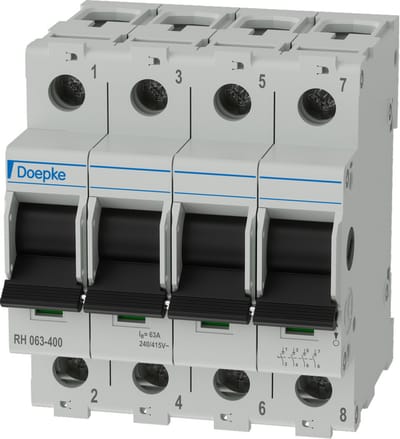 Doepke 09981063 RH 063-400 Hoofdleidingsveiligheidsschakelaar 4-polig 63 A 240 V, 415 V