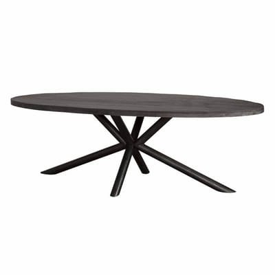 Tower Living - Selva eettafel ovaal - 220 cm - zwart