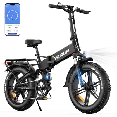 VARUN S20‑2 PRO Volledig Geveerde Elektrische Fiets, 48V 13Ah Batterij, NFC Slim Display