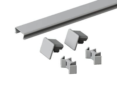 Rittal TS 400mm Top Baying Afdekking Grijs RAL7035 - 8800845