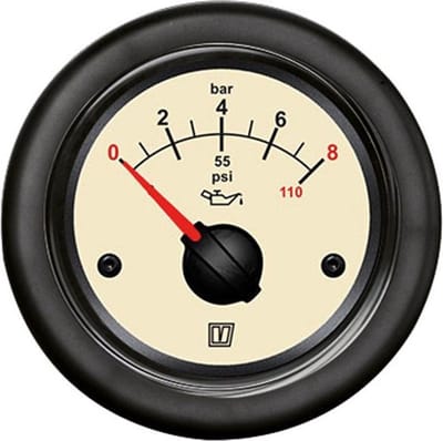VETUS OILN beige Oliedrukmeter 12/24V