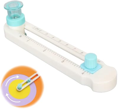 Store_7 - Roterende Cirkelsnijder - Verstelbare Rolsnijder - Eenvoudig in te stellen - Knutselsnijgereedschap - Geschikt voor papier - Model Y006-3...