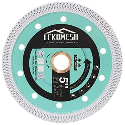 Keramisch Diamant Zaagblad 125 mm - Extra Fijn Snijden Voor Tegels, Porselein, Marmer, Graniet en Kunststeen