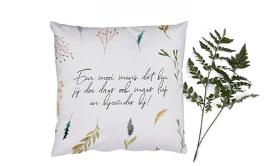 Sierkussens - Kussentjes Woonkamer - 50x50 cm - Een mooi mens dat ben jij - Vrienden - Quotes - Spreuken