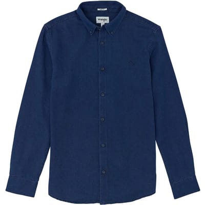 Wrangler Oxford Overhemd Met Lange Mouwen Blauw XL Man