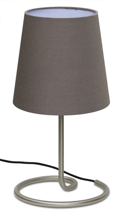 Trango Bedlamp 2018-05B *BROWNY* Tafellamp met stoffen kap in bruin incl. 1x E14 lamphouder voor LED-lampen, vensterbanklamp, bedlampje voor slaapkamer, bureaulamp, tafellamp, vensterbanklamp - L: 20cm - B: 10cm - H: 30cm