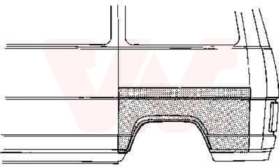 Van Wezel - ACHTER SCHERM VOOR CITROEN C25 1982-1994 ARC783547VWAN
