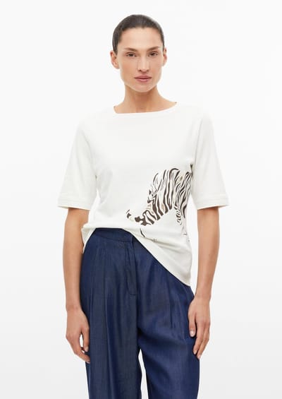 s.Oliver  T-shirts Offwhite Taglia: 36 | Maglie Sportivi Outlet | Donna | Bianco