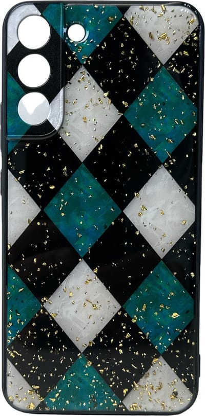 Silicone Hoesje Print - Backcover - Geschikt voor Samsung Galaxy S23 Plus - Marmer Groen