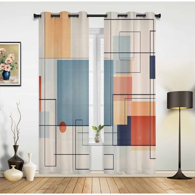 Oceaan Nautisch Zeilen Raamgordijnen Huisdecoratie Woonkamergordijnen Keukengordijnen Paneelgordijnen voor Slaapkamer 135W x 60H(cm)