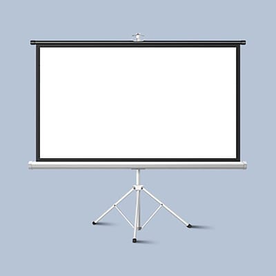 Projectiescherm met standaard - Vloerscherm Opvouwbaar - Thuisbioscoop Creëren - Kreukvrij Glasvezel - 60 inch 4:3/16:9 - Wit