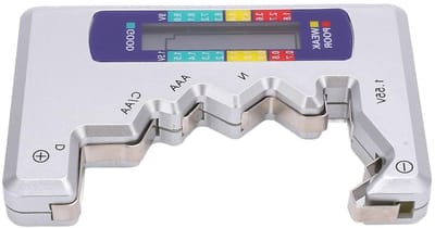 Batterijtester Digitale - Capaciteitscontrole Batterijen - Thuisgebruik Noodgevallen - LCD Scherm - Compact Ontwerp - Zwart