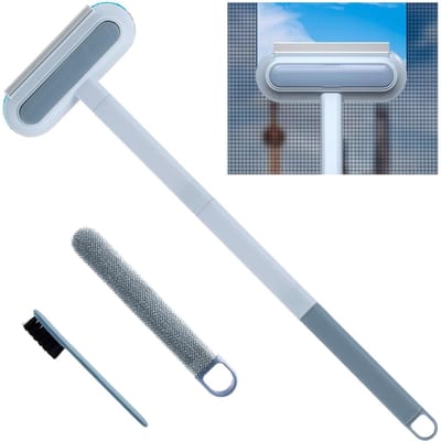NTHProducts - Raamreiniger - Reinigingsborstel voor ramen - Extra lange 60 cm - Ideaal voor auto en huis - Effectief voor vieze ruiten - Perfect voor b...