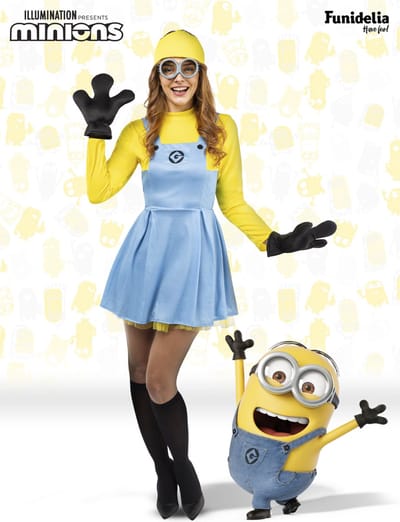 FUNIDELIA Minions Dave Kostuum voor vrouwen - Maat: XL - Geel