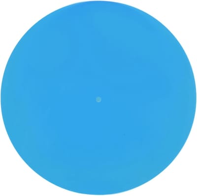 Platenspeler Slipmat - Draaitafel Mat - Verbeterd Geluid - Anti-Vibratie Acryl - 30cm Rond - Transparant Blauw