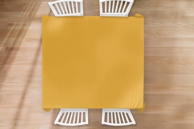 Tafelkleed - Tafellaken - 180x180 cm - Okergeel - Herfst - Interieur - Binnen en Buiten