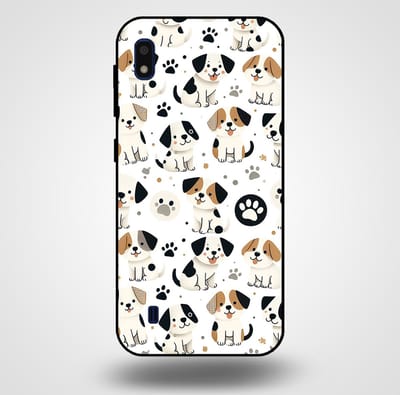 Smartphonica Telefoonhoesje voor Samsung Galaxy A10 met honden opdruk - TPU backcover case honden design geschikt voor Samsung Galaxy A10