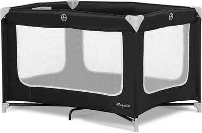 Draagbare Speelpen - Babybox Opvouwbaar - Veilig Spelen - Lichtgewicht Aluminium Frame - 102 x 70 x 65 cm - Zwart