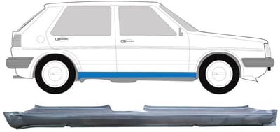 Volledige dorpel voor Volkswagen Golf 2 1982-1992 / Rechts