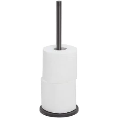 Tiger Tune - Reserverolhouder - vrijstaand - Zwart metaal geborsteld / Zwart - Gunmetal black
