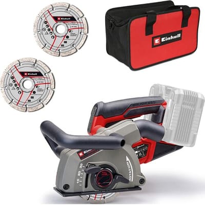 Einhell Professional Accu Muurfrees TP-MA 36/30 Li BL Solo - Power X-Change - 36 V/Li-ion - Ø125 mm - Groefdiepte 5-30 mm - Groefbreedte 8-30 mm - Stofafzuiging - Incl. 2x diamantslijpschijven