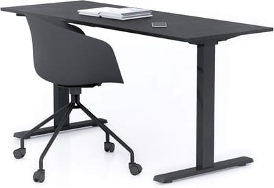 Bureau Clara - Werktafel Bureau - Thuiswerken Kantoor - Ruim Werkblad - 160x60cm - Zwart Beton