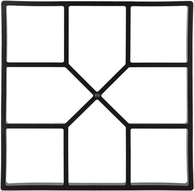Betonvorm Vierkant - Straatsteen mal - Tuin bestraten - Herbruikbaar plastic - 40 x 40 cm - Zwart
