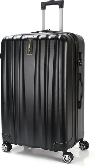 AATravel ® Reiskoffer L - Luxe ABS Trolley - Met Dubbele Wielen - Koffer 76 cm - 360° Spinners - 98 Liter - Zwart