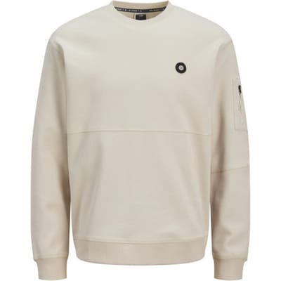 Jack & Jones Jcojoe sweat crew neck smu off-white