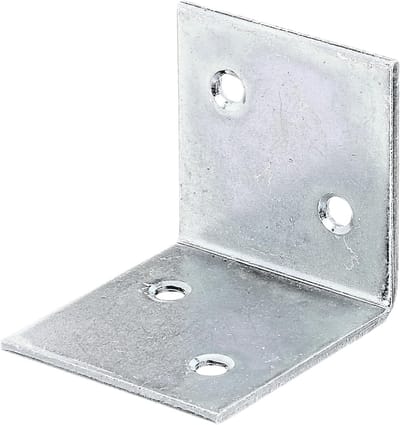 Houtverbinder Hoek - Versteviging Bevestiging - Houtverbinding Verstevigen - Verzinkt Corrosiebestendig - 40x40x40 mm - Zilverkleurig