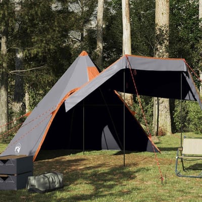 Kampeertent Tipi - Outdoor Tent - Kamperen en Recreatie - Volledig Waterdicht - 5 Personen - Grijs