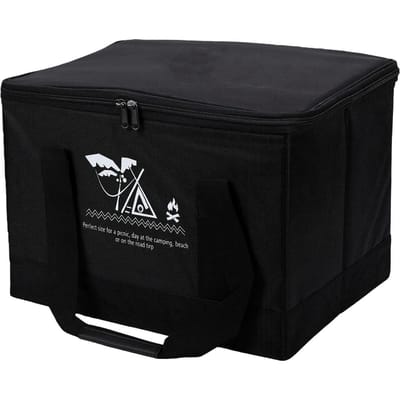 Sac de rangement de camping 30L Imperméable Robuste Pliable Organisateur pour Ustensiles de Cuisine d'Extérieur Coffre de Voiture black