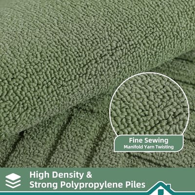 Famanu – Keukentapijten - wasbare keukenmatten - antislip keukenmatten absorberende keukenloper met antislip achterkant - set van 2 (60 x 89 cm + 60 x 152 cm - groen)
