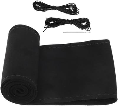 Stuurwielhoes Zwart - Suède - DIY - 38cm - Comfort - Duurzaam - Stuurhoes