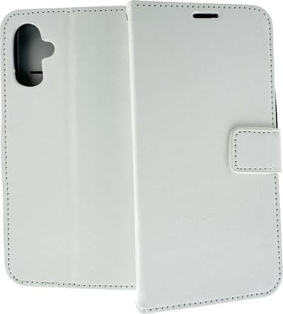 Bookcase Geschikt voor: Apple iPhone 16 Plus - Wit - portemonnee hoesje - ZT Accessoires
