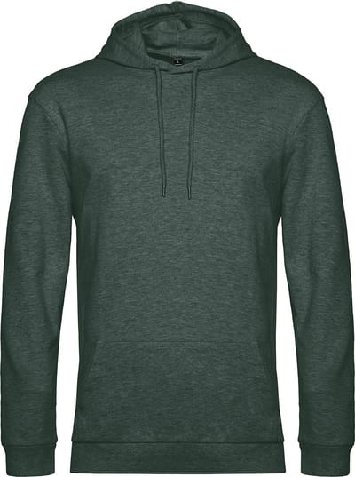 Hoodie French Terry B&C Collectie maat M Heather Donkergroen