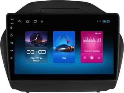 Autoradio met bluetooth - Carplay - Voor Hyundai Tucson IX35 (2011-2017) - Geschikt voor Apple en Android - Stereo - Navigatie - Navigatiesysteem auto - 1GB 16GB