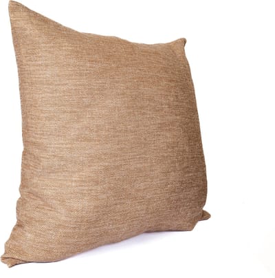 Kussenhoes 45x45cm Goud (Antique Gold) - Met Rits - Linnen & Recycled - Wasbaar - Strijkbaar - Belgische makelij