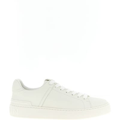 Balmain Witte Kalfsleren Sneakers