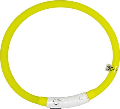 Animal Boulevard Ab45200 - Hals- En Leibanden - Hond - Ab Led Halsband Geel-45cm